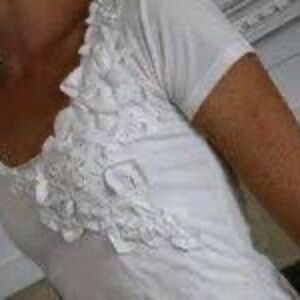 NWT MNG Top Size SM with ruffles in front